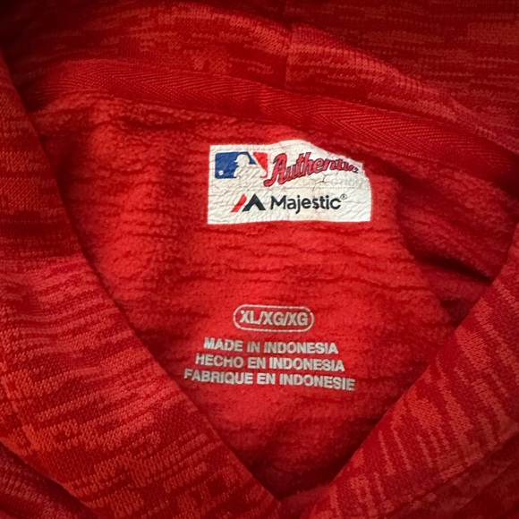 Boston Red Sox Majestic Hoodie Mens XL Red 2018 World Series Do Damage MLB - Picture 4 of 5